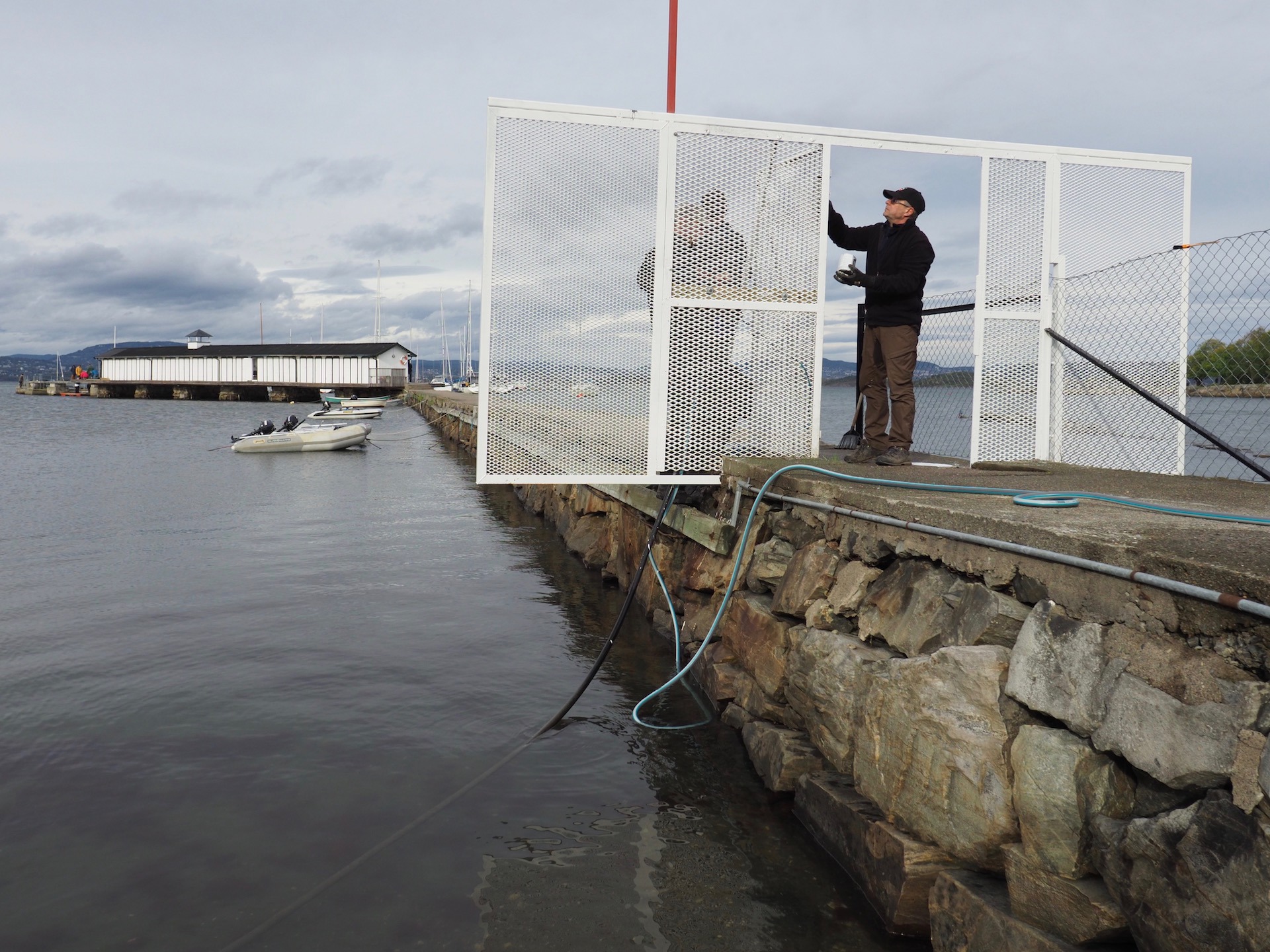 Dugnad på badehuset og nybrygga 10.10.2020